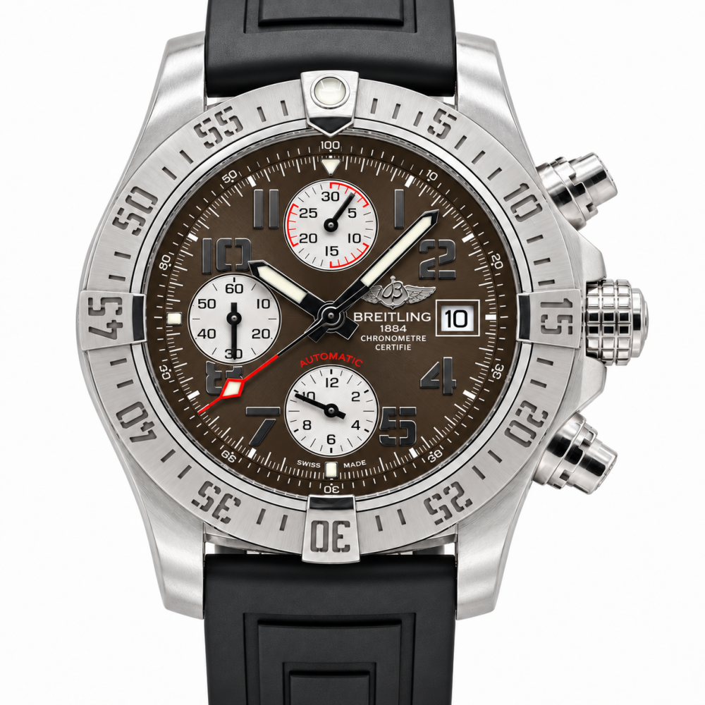 Breitling Avenger II 43MM A13381 Slate Brown Dial Watch